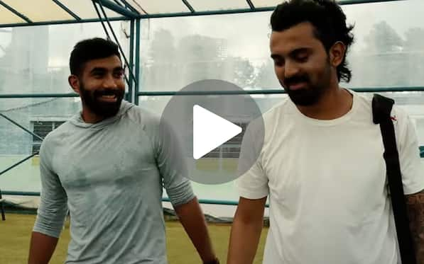 Jasprit Bumrah Enjoys Brotherly Moment With KL Rahul And Shivam Dube During A Training Session